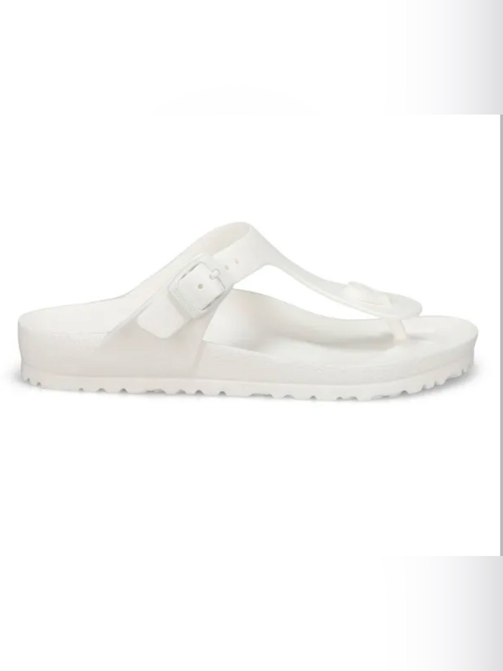 Birkenstocks Gizeh EVA white Thong Sandal with Buckle size 8 (39)